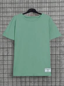 RueChic Men 3pcs Pack Label Detailed Regular T-Shirt - Multicolor - View 5