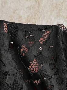 Soleia Women's Deep V-Neck Fashionable Sexy Halter Jumpsuit - Black - View 7