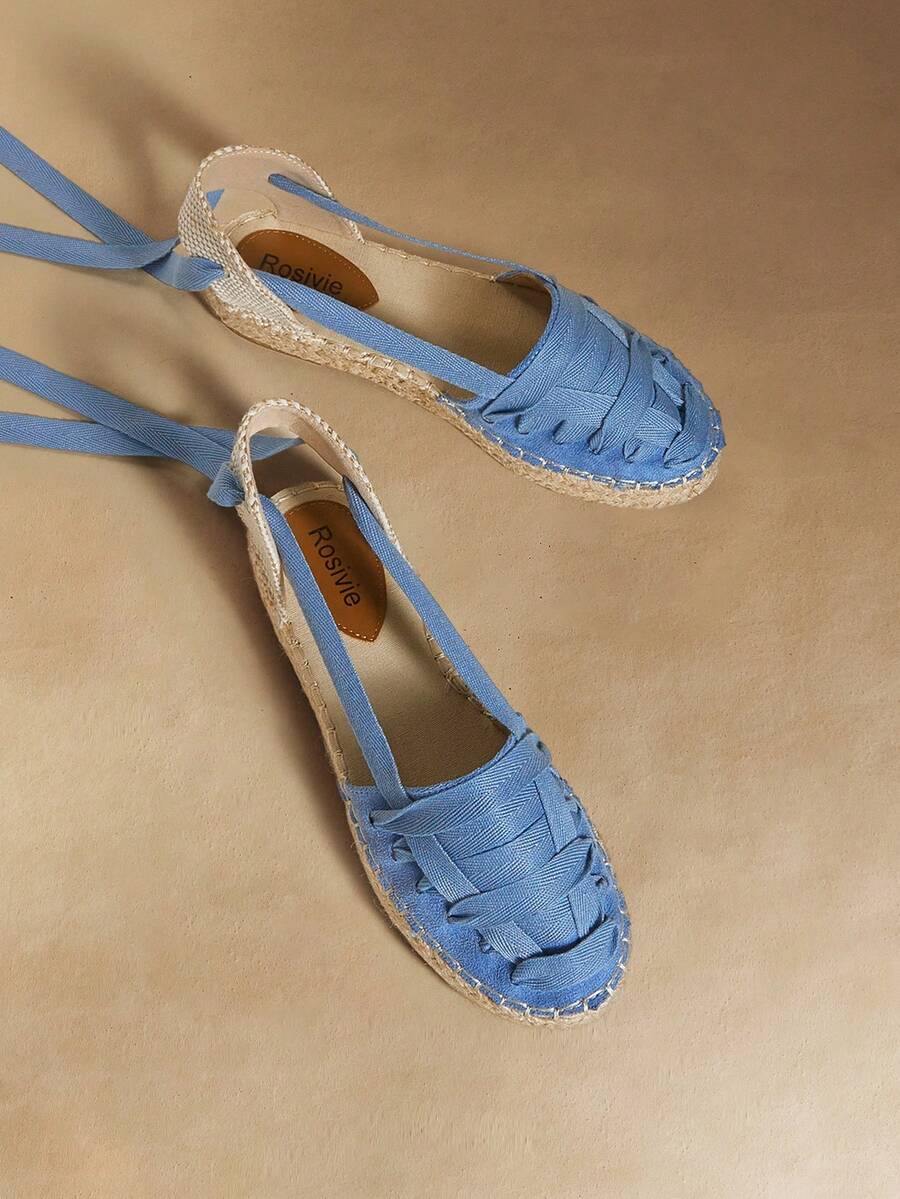 Rosivie 女士百搭休闲平底鞋 - 藍色 - 查看 1
