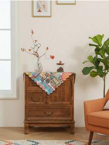 Bohemian Fresh Dust Cover Microwave Oven Fridge Refrigerator Protector Multifunctional Vintage Tapestry Table Cabinet Shelf Home Decor Decorative Throw For Kitchen Bedroom Nightstand - Multicolor - View 7