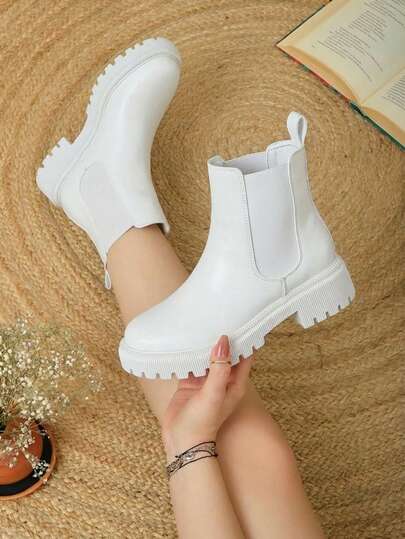  Botas Mujer Tipo Combat Plataforma Pisanto