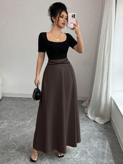 Rafferiza Petite Đầm ngắn tay ôm dáng thanh lịch dành cho nữ, đầm midi dệt kim thắt eo phối nhiều mảnh, đầm dự tiệc bãi biển, đầm cocktail màu trơn phối nhiều mảnh, đầm đi nghỉ mát.