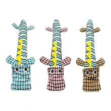 PETSIN Creative Plush Crocodile Dog Toy, Containing BB Barking Sound, Interactive Play For Dogs - Multicolor - View 7