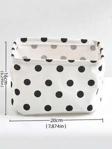 1pc Christmas Mini Lingerie Storage Box, Linen Storage Box, Desktop Organizer, Cosmetic Storage Basket, Lingerie Storage Basket, Autumn/Winter Fabric Storage Box, Highly Functional, Suitable For Year-End Stocking, Halloween Clothing, Socks, And Wardrobe Storage, Foldable Storage - Multicolor - View 3