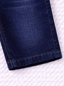 Short Niño Estilo Denim Corte Clásico - azulrojo - Ver 5