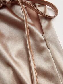 Franclia 优雅休闲缎面半身裙，适合女性春夏穿着，可用于办公室和海滩等多种场合。 - 彩色 - 查看 6