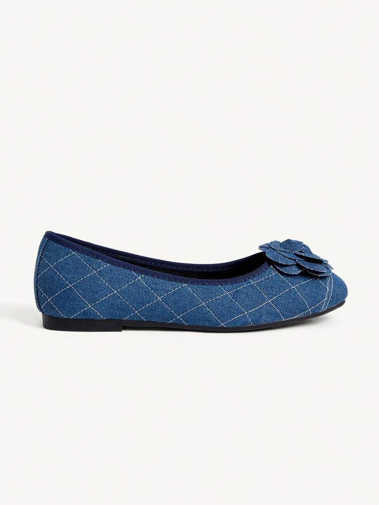 CUCCOO CHICEST Blue Internet Celebrity Flower Comfortable Women Flat Shoes