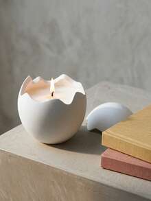 Cirelle Creative Eggshell-Shaped Soy Candle - Natural Flower Scented Aromatherapy Cup, Unique Decoration For Easter - multicolor - View 1