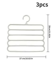 Pants Rack, Home Pants Rack Wardrobe, Built-In Multi-Layer Non Slip Seamless Shelves, Multifunctional Scarf Storage Rack, Multifunctional Pants Rack, Scarf Tie Rack, Home Pants Rack, Dressing Room, Bedroom Wardrobe, Dressing Room Storage Room, Storage Cabinet, Clothing Storage Room, Wardrobe Organizing Storage Room, University Dormitory, Space Saving, Back To School Supplies. - White - View 12