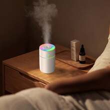 Colorful LED Car & Desktop Humidifier – USB Powered Mini Cool Mist Humidifier With Night Light, Auto Shut-Off Protection For Home, Office & Car (ABS Material) - multicolor - View 5