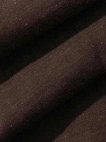 Dazy Plus Women's Loose Business Casual Lightweight Jumpsuit With Large Pockets, Brown, Suitable For Spring And Summer Office, Street Wear - Brown - View 3