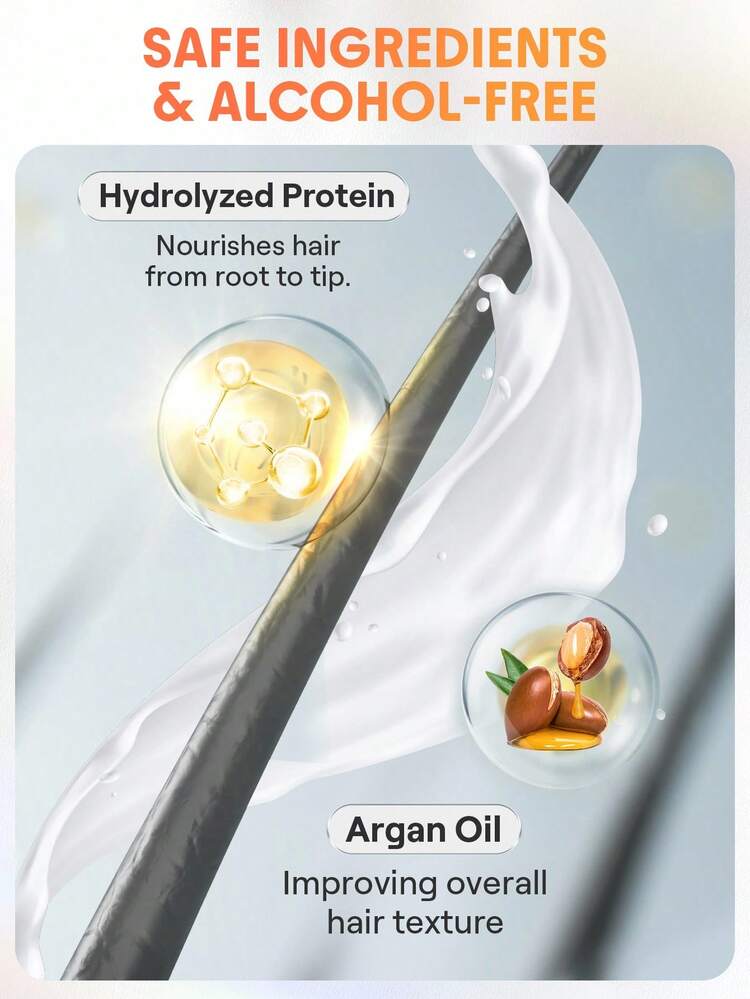 SHEGLAM HAIR Hot Streak Leave-In Protection Serum-150ml/5Fl Oz,Heat Protectant Spray For Hair,Hair Mask Hair Serum Hot Streak Hair Protection Hair Treatment Serum,All-In-One Leave-In Spray Light As Air Protects And Defends Against Damage Protects Against UV Damage Strengthens,Nourishes,Moisturizes Hair Suitable For All Hair Types Curly Hair Products Birthday Gift Holiday Pink Vibe Makeup Travel School Festivals Rose Present Girl Charm Hair Care Mother's Day Fancy Fashion Rave Party - Clear - View 7