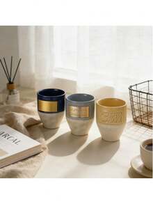 Chiếc cốc sứ espresso tối giản 265ml này có thiết kế dập nổi các chữ số Ả Rập sáng tạo. Thích hợp cho cà phê, latte, đồ uống và trà, chiếc cốc đáy phẳng này rất lý tưởng cho nhà hàng, gia đình và văn phòng, và là một món quà tuyệt vời. - Nhiều màu - Xem 3