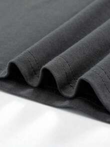 ROMWE MEN Batman X ROMWE Áo thun nam in hình nhân vật anime, kiểu dáng thường ngày, thích hợp mặc mùa hè. - Xám - Xem 4