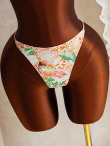 Swim SXY Nuevo conjunto de baño de 4 piezas para mujer, elegante y bohemio, con estilo Y2K y sexy, con estampado tropical y de leopardo. Incluye: top de bikini con escote halter y detalle de argolla dorada, cubierta de manga larga con cuello cowl de malla transpirable, falda mini fruncida con cordón y Bottom de bikini tipo cheeky. Ajuste estilizador, con vibra bohemia y de playa. Perfecto para vacaciones de verano, resort, fiestas en la piscina, festivales de música, bodas, vacaciones de primavera y escapadas tropicales. - Multicolor - Ver 8