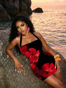 Slaydiva 女士碎花吊带迷你连衣裙 - 彩色 - 查看 5