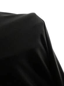 MaterniChic Umstands-Sommerkleid für Schwangere, Schwarz, hoch elastisch und elegant, einfarbig, minimalistisch, ärmellos - Schwarz - Übersicht 8