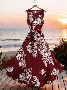 Breezaya Đầm đi nghỉ hè cho nữ, đầm in họa tiết, đầm xòe cổ tròn thắt eo, đầm đi biển, đầm dự tiệc, đầm thắt eo, trang phục đi nghỉ mát cho nữ, đầm dự tiệc, đầm dự lễ hội âm nhạc, đầm dễ thương, dịu dàng, trí thức, thanh lịch, cao cấp, trang phục sang trọng, đi làm, hàng ngày, mùa hè, dự tiệc, đi biển, hẹn hò, mùa tốt nghiệp, công sở, thời trang thành thị đa năng, đầm mặc hàng ngày - Nhiều màu - Xem 8