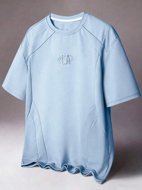 STYNVO 男士极简印花圆领短袖T恤