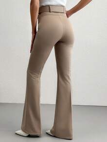 Women Pants - Khaki - View 2