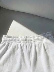 Tseoso 女士100%纯棉白色刺绣贴片复古中腰宽松飘逸短裤 - 适合春夏休闲穿着，居家、运动、甜美少女/清纯少女风格、西部风情节日、甜蜜约会、下午茶、返校及度假旅行皆宜 - 彩色 - 查看 3