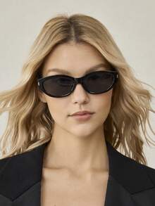 MOTF PREMIUM 木纹框时尚眼镜 - 深黑色 - 查看 5