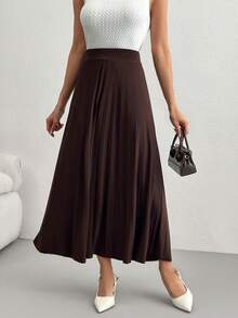 SHEIN Cottnline Women Skirts - Brown - View 3