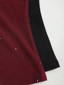 Sweetra Áo tank top nữ màu trơn, kiểu cổ yếm, lưng trần, dáng suông, thời trang thường ngày. - Nhiều màu - Xem 7