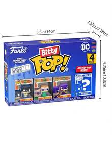 Funko Bitty Pop DC 4 Packs Mini Vinyl Figures Batman Riddler Batgirl Mystery Blind Box Collectible Toy - Multicolor - View 2