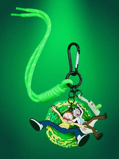 Rick and Morty X SHEIN 胶水漩涡钥匙扣，包包挂钩