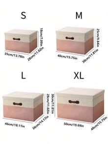 Pink Japanese Folding Clothes Storage Box, Drawer Style Organizer With Lid For Closet Organization And Storage, Large Capacity Collapsible Container For Toys, Blankets, Sweaters, Home Organization Essentials, Space Saving Solution For Bedroom - Pink - View 3