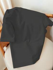 Áo thun Claim Dot Plus Size Funny Working Cat "I'm Ok" Graphic T-Shirt, dáng rộng, áo thun ngắn tay in hình mèo hoạt hình Mỹ cổ điển, thiết kế độc đáo với dòng chữ "I'm Fine" in hình hài hước, áo thun ngắn tay rộng rãi thoải mái cho mùa hè. - Nhiều màu - Xem 2