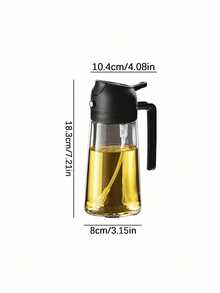 一次性橄榄油喷雾瓶，厨房必备——二合一橄榄油喷雾器，适用于炊具、空气炸锅、沙拉和烧烤——黑色橄榄油喷雾瓶，适合户外烧烤、烤架、低脂餐、厨房使用、空气炸锅和露营。轻巧便携，是女性的理想之选，也是家庭厨房和烧烤的完美喷雾瓶/罐。 - 彩色 - 查看 8