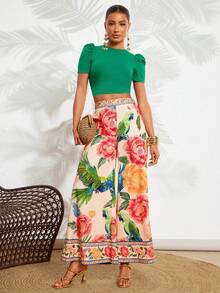 Amorya 女士优雅印花阔腿裤针织上衣两件套,绿色,春夏度假波西米亚风女装,性感度假装,热带风情女装,热带风情两件套,度假装,热带风情裤装,乡村音乐会服装,女士两件套,长款印花裤,印花两件套,度假两件套,热带印花裤装,夏季两件套,露脐上衣裤装,阔腿裤,波西米亚风裤,碎花裤,印花裤,女士阔腿裤,女士阔腿裤套装,女士夏季服装,阔腿裤,高腰阔腿裤套装,春季女装,度假装,乡村风女装,女士夏季服装,女士两件套,休闲热带度假装,女士夏季套装,女士裤装 - 彩色 - 查看 11