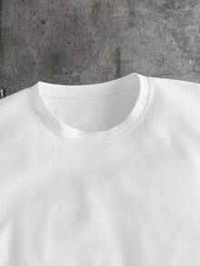 AXEPEAK Men's Heart Graphic Design Casual Crew Neck Tank Top - White - View 6