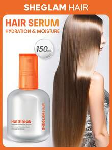 SHEGLAM HAIR Hot Streak 免沖洗保護精華液 - 150 毫升/5 液量盎司，頭髮熱防護噴霧，髮膜護髮精華液 Hot Streak 免沖洗護髮精華素，多合一免洗噴霧，作為空氣保護和抵禦損傷，防止紫外線損傷，強化、滋養、滋潤頭髮，適合所有髮捲髮產品 生日 禮物 假期 粉紅色的 氛圍 化妝品 旅行 學校 節慶 玫瑰 展示 女孩 魅力 護髮 母親節 想要 時尚 銳舞派對 - 無色 - 查看 1