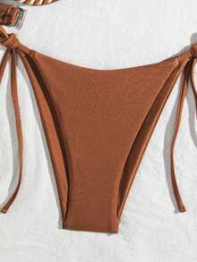 Swim Vcay Bộ bikini hai mảnh phối màu dành cho nữ, có gọng nâng ngực, dây đeo có thể tháo rời, thích hợp cho bãi biển, tiệc bể bơi, du thuyền, kỳ nghỉ. - Nhiều màu - Xem 4