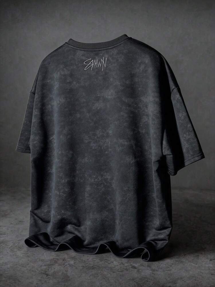 SUMWON 오버사이즈 크루넥 반팔 저지 티셔츠 클래식 캐주얼 여름 베이직 릴렉스 핏 에브리데이 옷장 필수품