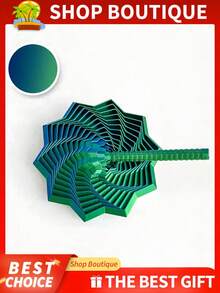 1 Stück 3D gedrucktes Stern Polygon Fidget Spielzeug, 3D faltbare Unendlichkeitswürfel Struktur, Fingerdruck Entlastung Stressabbau, visuelle & auditive sensorische beruhigende Spielsache, einzigartiges Desktop Zen Dekor, Weihnachten Geburtstags Party Geschenk, ideales Überraschungsgeschenk für Feiertage - Verschiedenfarbig - Übersicht 11