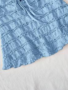 Áo camisole nữ mới về, dây mảnh, hở lưng, ôm sát, gợi cảm. - Màu xanh lam - Xem 3
