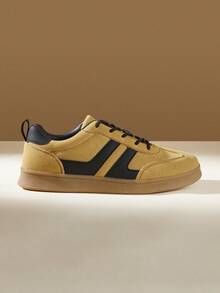 CUCCOO EASI 日常通勤复古德迅鞋 | 长途行走不累，舒适轻便，透气运动鞋，柔软舒适☁️ 复古德迅鞋 | 慵懒随性街头必备鞋款，舒适软底，轻松搭配衣橱所有休闲服饰 - 深黃 - 查看 4