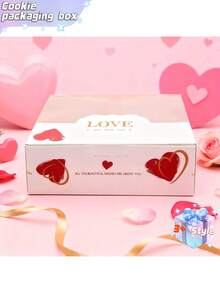 Bộ 8 hộp đựng kẹo, sô cô la và bánh quy hình trái tim có cửa sổ dành cho Ngày Valentine; hộp đựng bánh trứng và các món tráng miệng khác cho Ngày Valentine; thích hợp cho Ngày Valentine, sinh nhật, đám cưới và kỷ niệm. - Nhiều màu - Xem 4