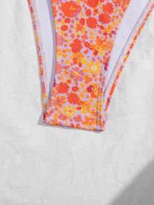 Swim Vcay 女士多色随机印花沙滩休闲比基尼泳裤 - 彩色 - 查看 6