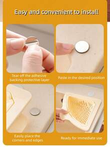 1PC Kitchen Sink Strainer Basket Removable Hanging Multifunctional Sink Basket Garbage Filter Kitchen Cleaning Storage Organizer Suitable For Rinsing Vegetables Straining Leftover Food Residue Storing Kitchen Utensils For Household Kitchen Cleaning And Organization - Multicolor - View 4