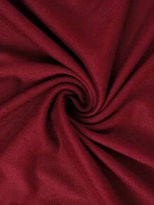 Glimmora Camiseta de manga larga con hombros descubiertos, estilo minimalista y de moda, regalo para amigos - Burdeos - Ver 3