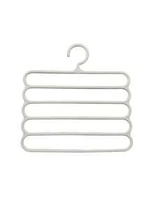Pants Rack, Home Pants Rack Wardrobe, Built-In Multi-Layer Non Slip Seamless Shelves, Multifunctional Scarf Storage Rack, Multifunctional Pants Rack, Scarf Tie Rack, Home Pants Rack, Dressing Room, Bedroom Wardrobe, Dressing Room Storage Room, Storage Cabinet, Clothing Storage Room, Wardrobe Organizing Storage Room, University Dormitory, Space Saving, Back To School Supplies. - White - View 1