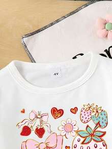 女童T恤 - 白色 - 查看 6