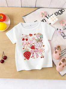 女童T恤 - 白色 - 查看 3