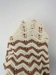 Elenzga Đầm hai dây dài ôm sát dành cho nữ, màu kem vàng, kiểu dáng thanh lịch, kẻ sọc, không tay, hàng mới về mùa xuân/hè. - Nhiều màu - Xem 7