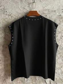 STEELVANCE 男士字母和眼睛图案圆领休闲背心 - 彩色 - 查看 2